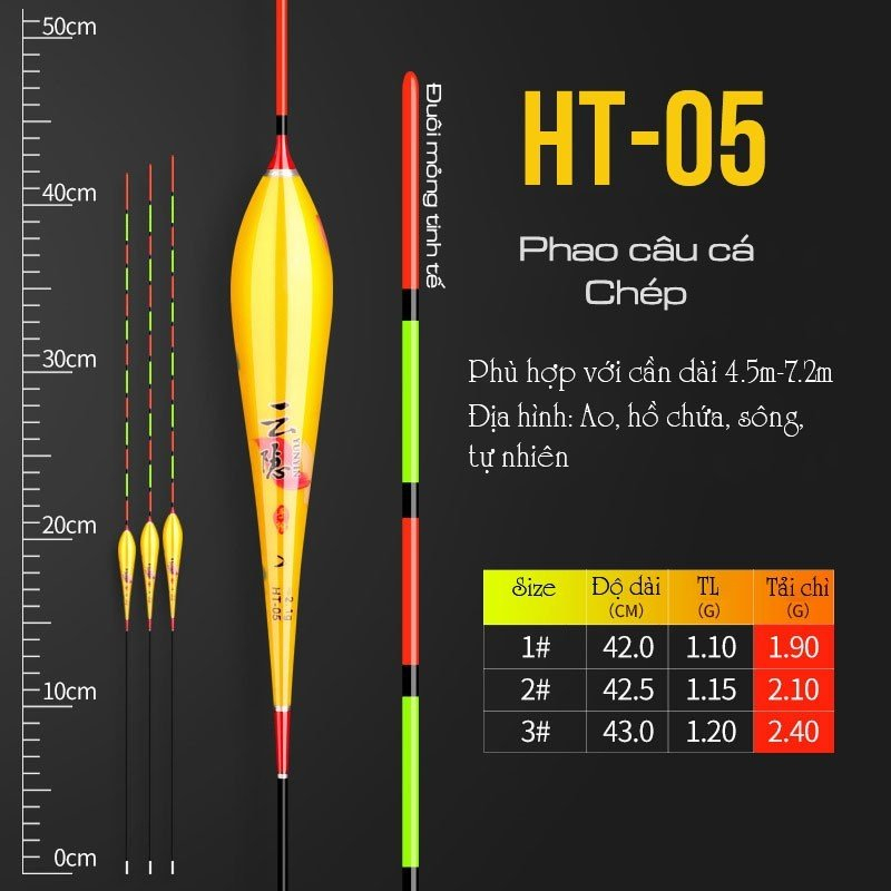 Phao câu đơn câu đài hoàng vũ câu cá nước ngọt rô diếc chép trắm trôi docaualam