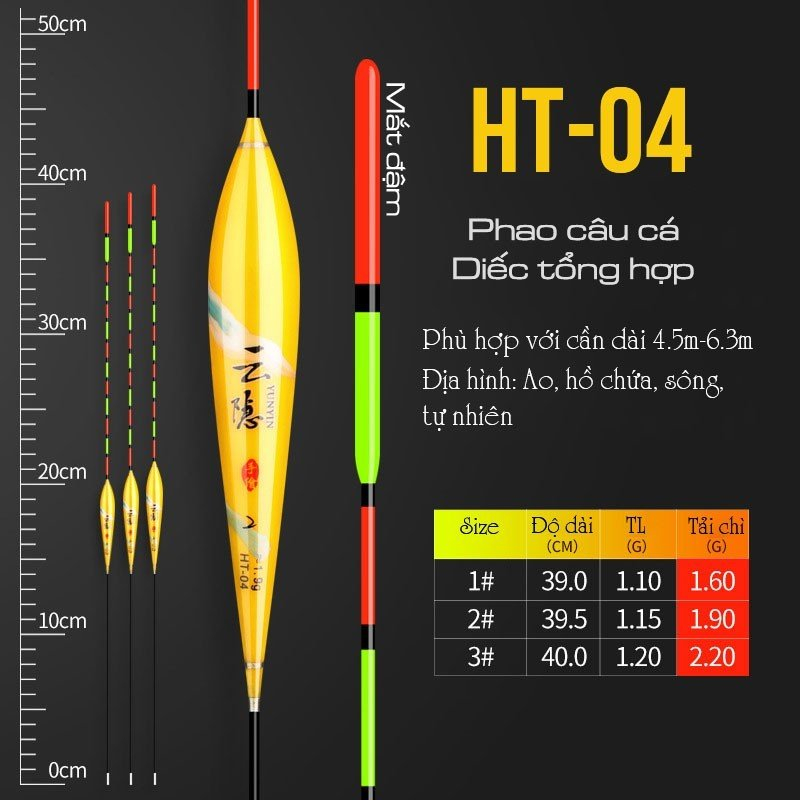 Phao câu đơn câu đài hoàng vũ câu cá nước ngọt rô diếc chép trắm trôi docaualam