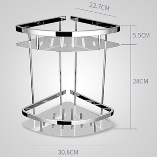 Kệ góc inox nhà tắm, kệ để đồ phòng tắm inox 304 siêu dày