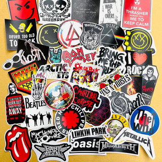 Sticker rock band (01-12) - chất tráng dày dặn dùng được ngoài trời - Bụi Rock 888