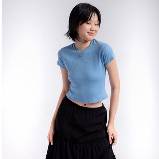 Áo Thun Croptop Thun Gân Co Giãn - Tomato Baby Croptop - GingerBear
