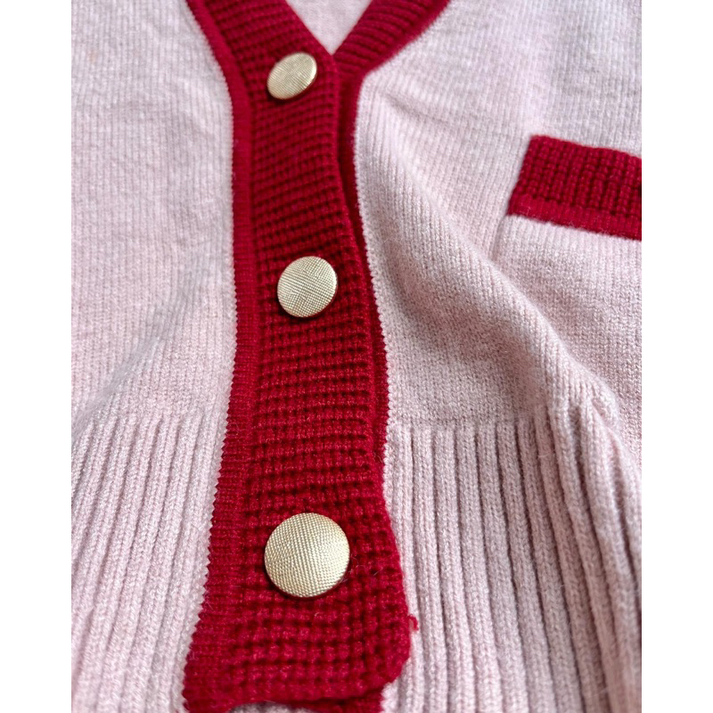 Cardigan hồng