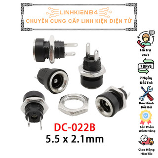 Đầu jack dc5.5x2.1mm loại cái có ốc vặn