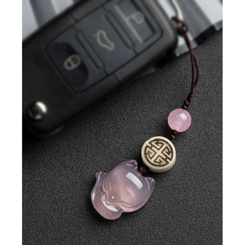 Móc khoá điện thoại hồ ly thu hút may mắn, tình duyên