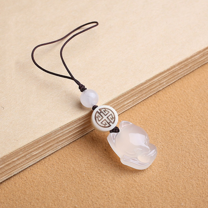 Móc khoá điện thoại hồ ly thu hút may mắn, tình duyên