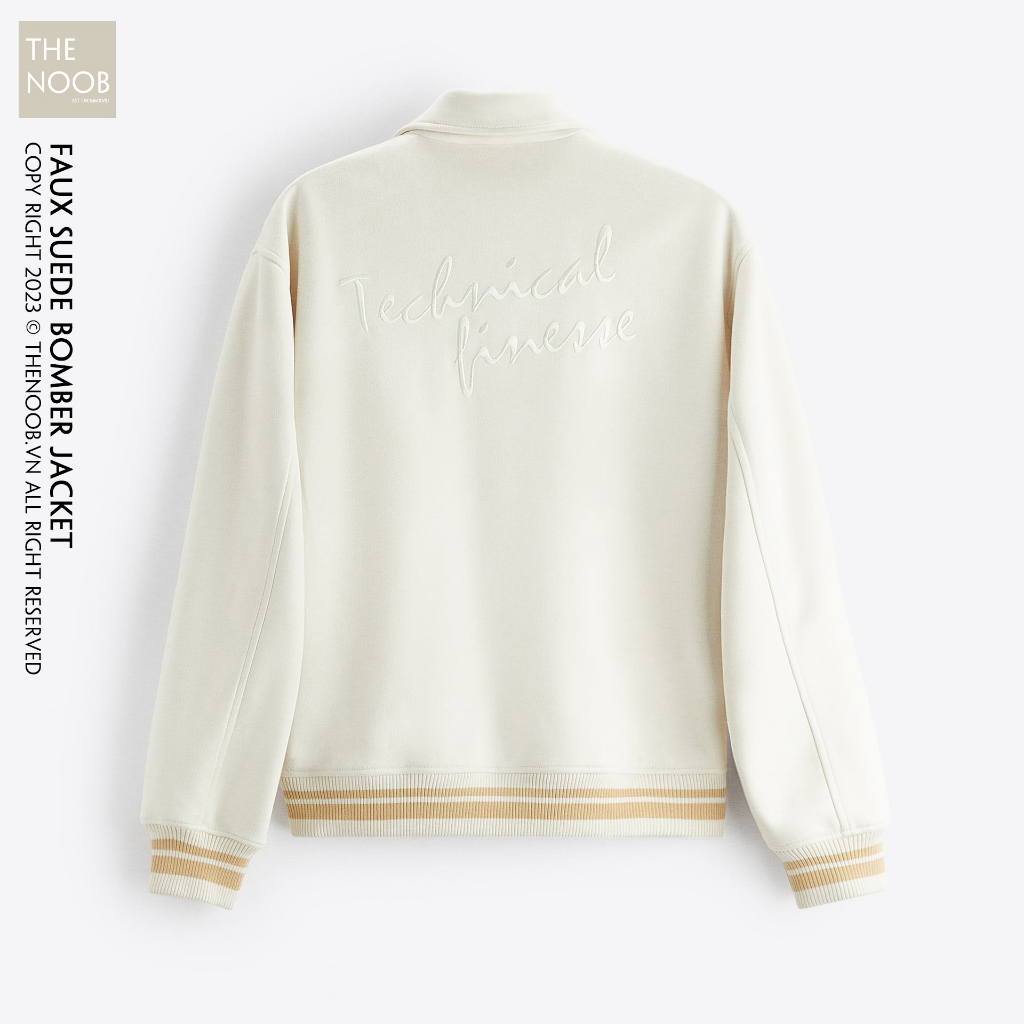 Áo Khoác Cải Da Lộn Dáng Bomber - 2024AK01