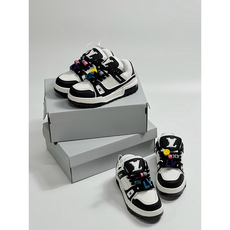 Giày sneaker LV Trainer đen ( giá chưa bao gồm box bảo vệ )