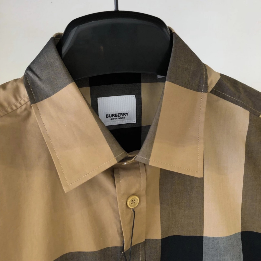 Áo sơ mi nam tay ngắn phối sọc vải lụa trẻ trung sang trọng chuẩn form thời trang