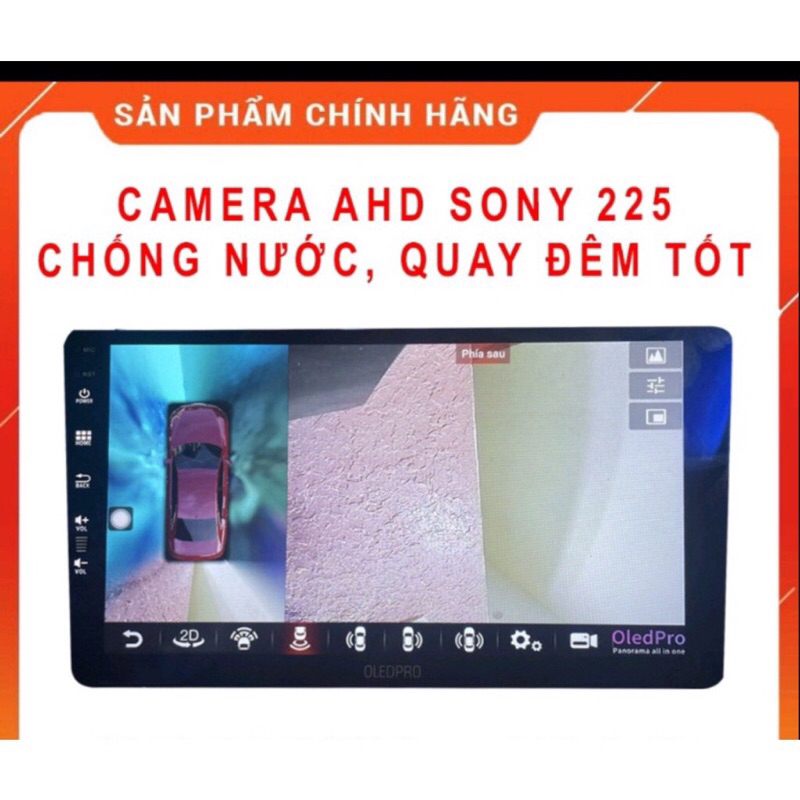 Màn hình ô tô OLEDPRO X4S tích hợp camera 360 9in ram4-32 chip 8nhân