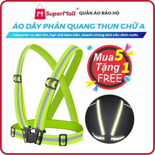 Áo dây phản quang chữ A – Thun đàn hồi cao cấp – Made in Viet Nam | Áo phản quang phượt