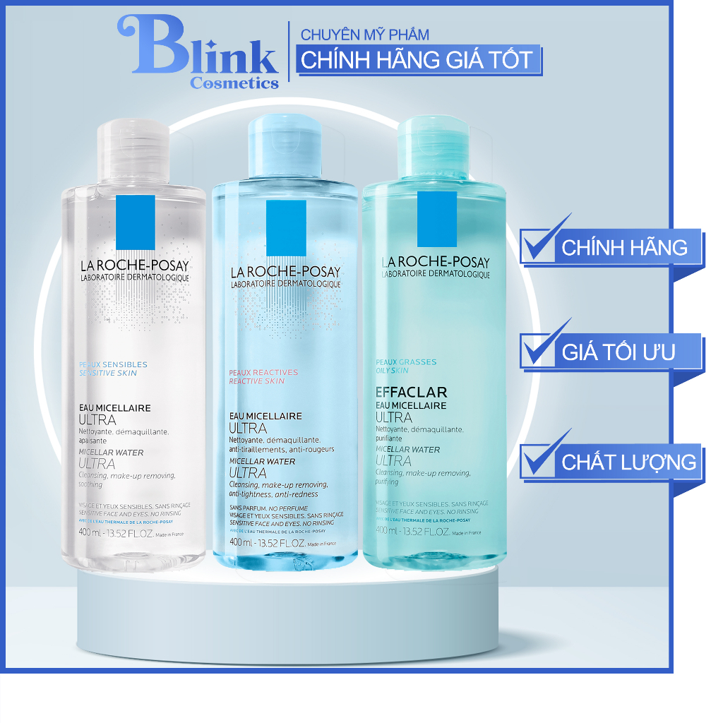 Nước Tẩy Trang La Roche Posay Eau Micellaire Ultra 400ml - BLINK Cosmetics