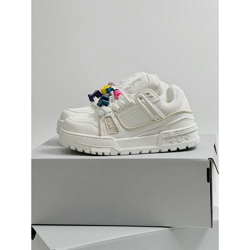 Giày sneaker LV Trainer trắng