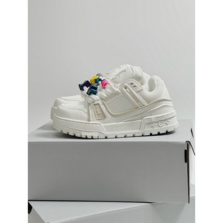 Giày sneaker LV Trainer trắng ( giá chưa bao gồm box bảo vệ )