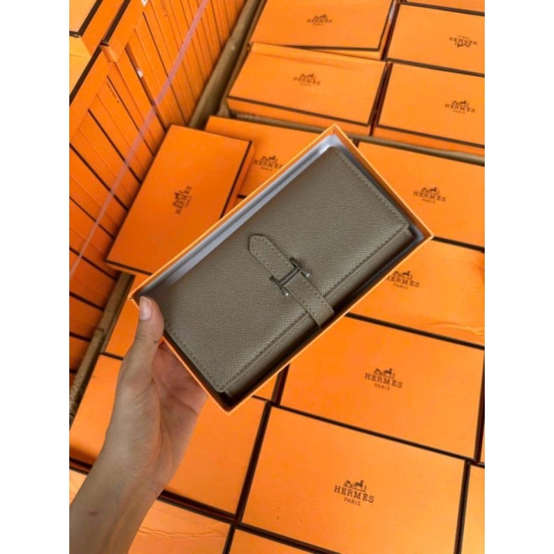 Ví cầm tay hm khóa chữ h nhìu màu xịn sò có hộp