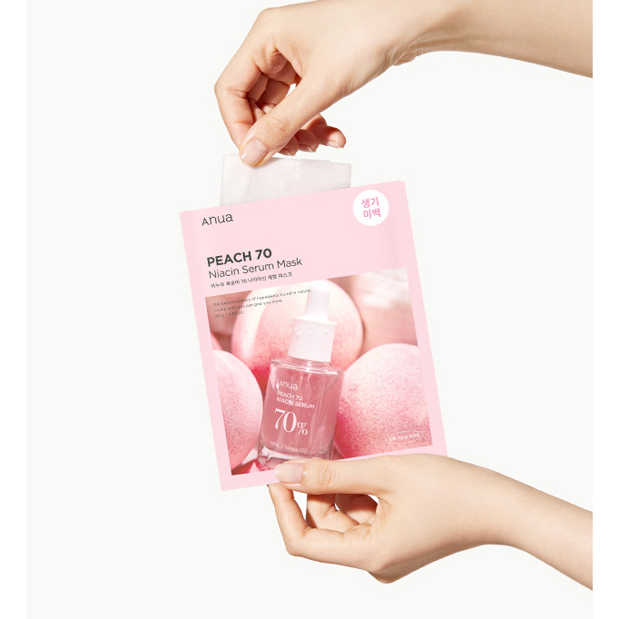 Mask giấy dưỡng trắng da ANUA PEACH 70 NIACIN SERUM MASK