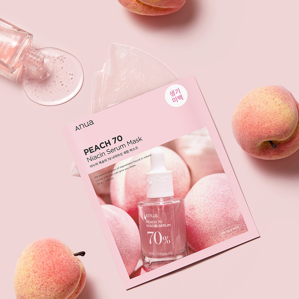 Mask giấy dưỡng trắng da ANUA PEACH 70 NIACIN SERUM MASK