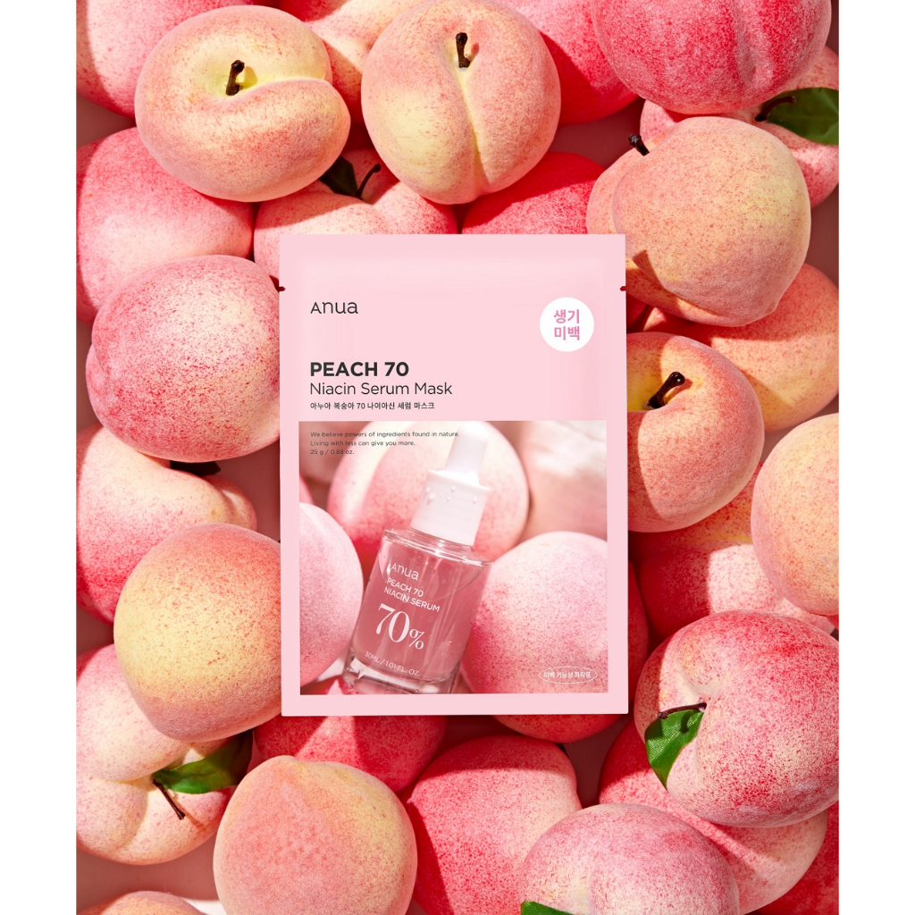 Mask giấy dưỡng trắng da ANUA PEACH 70 NIACIN SERUM MASK