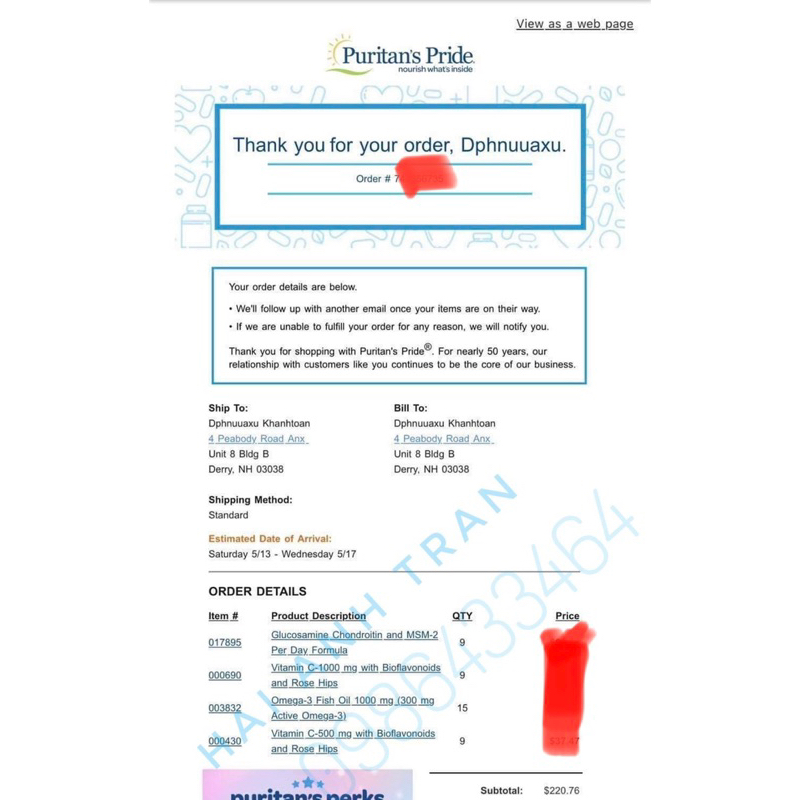 Viên uống hỗ trợ xương khớp Glucosamin Chondrotin MSM 90 viên