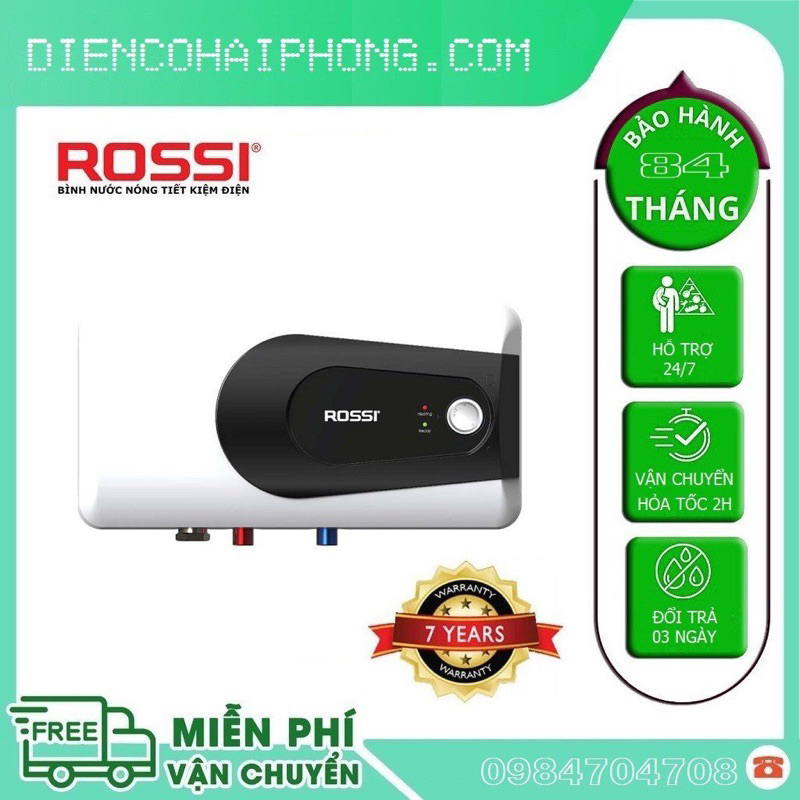 Bình tắm Nóng Lạnh Rossi Ultra RUA 20SL 20 Lít Ngang