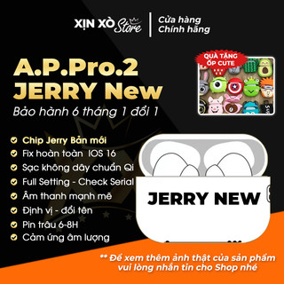 Tai nghe XINXO Pro 2 Jerry New 2023 trượt tăng giảm âm lượng, Fix IOS.16, định vị đổi tên, sạc không dây - XỊN XÒ Store