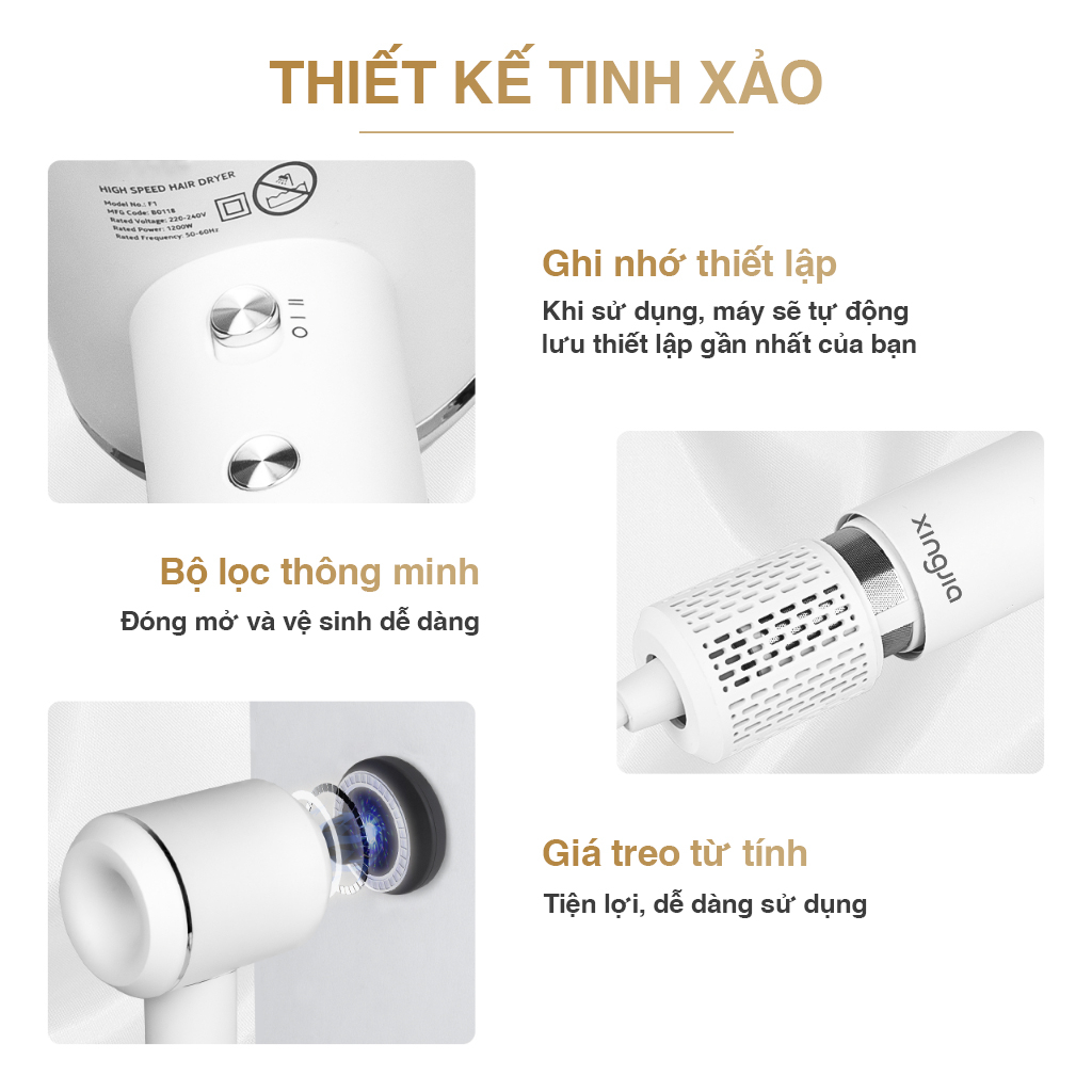 Máy sấy tóc ion âm tốc độ cao XingJia - màu Hồng