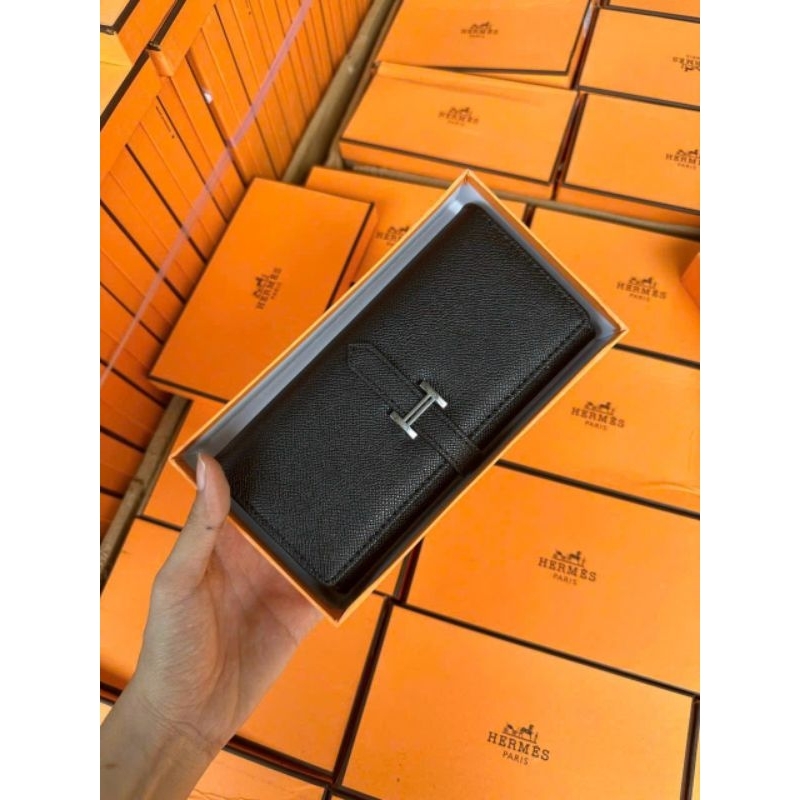 Ví cầm tay hm khóa chữ h nhìu màu xịn sò có hộp