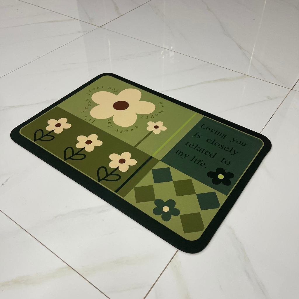 Thảm siêu thấm để mặt bếp, nhà tắm cực kỳ đa năng thảm loại 1 dầy siêu thấm