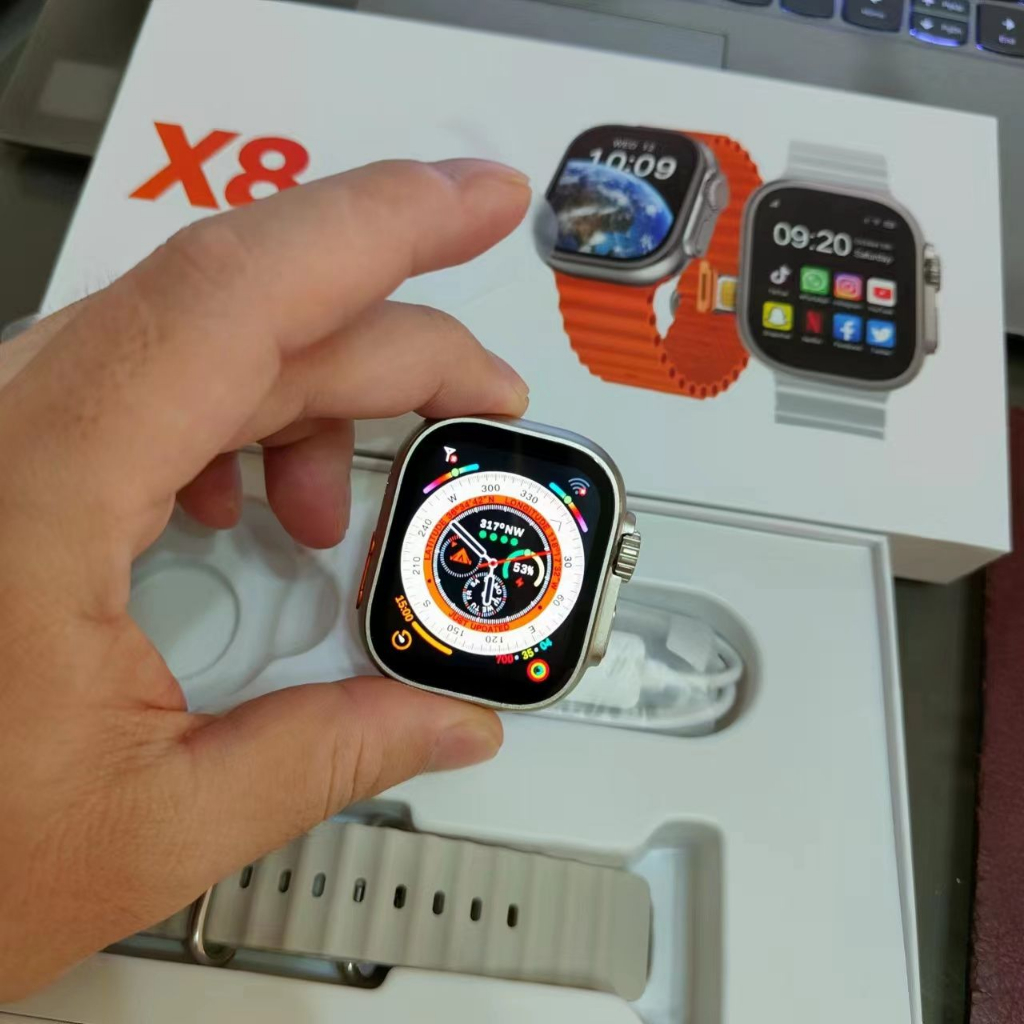 Đồng Hồ Thông Minh X8 Plus Camera Bản UItra Lắp Sim 4G 16GB, Lướt Tiktok Youtube, Chơi Game, GG Maps - Bào Hành 2 Năm.