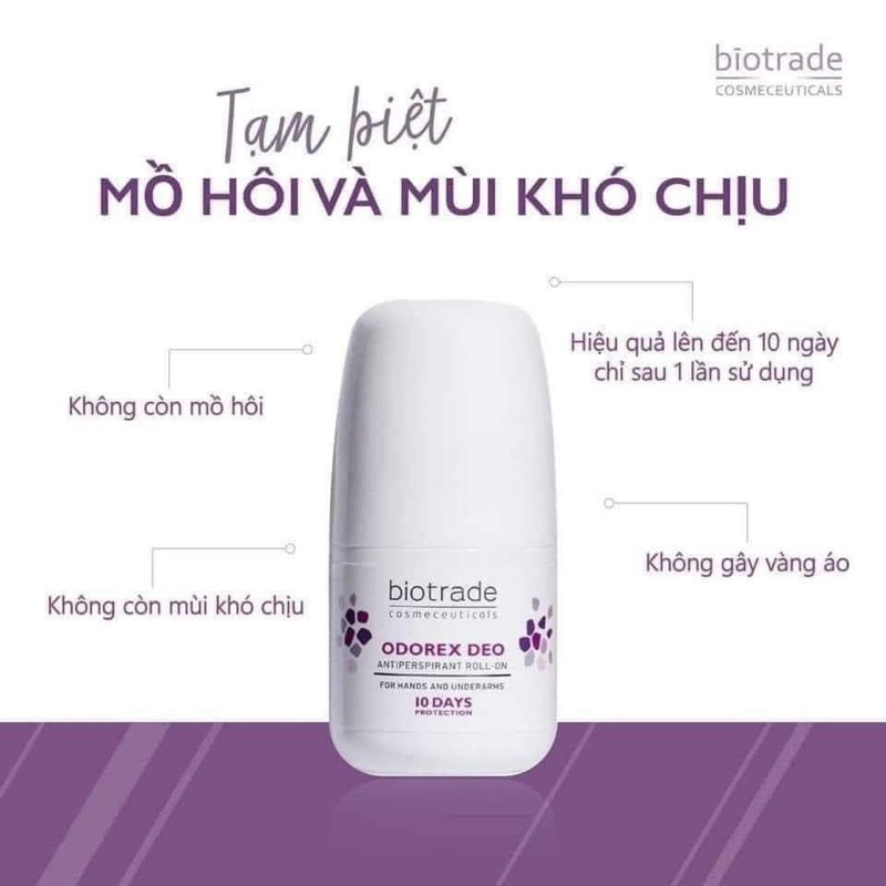 Lăn nách khử mùi hôi cơ thể Biotrade Odorex Deo 40ml