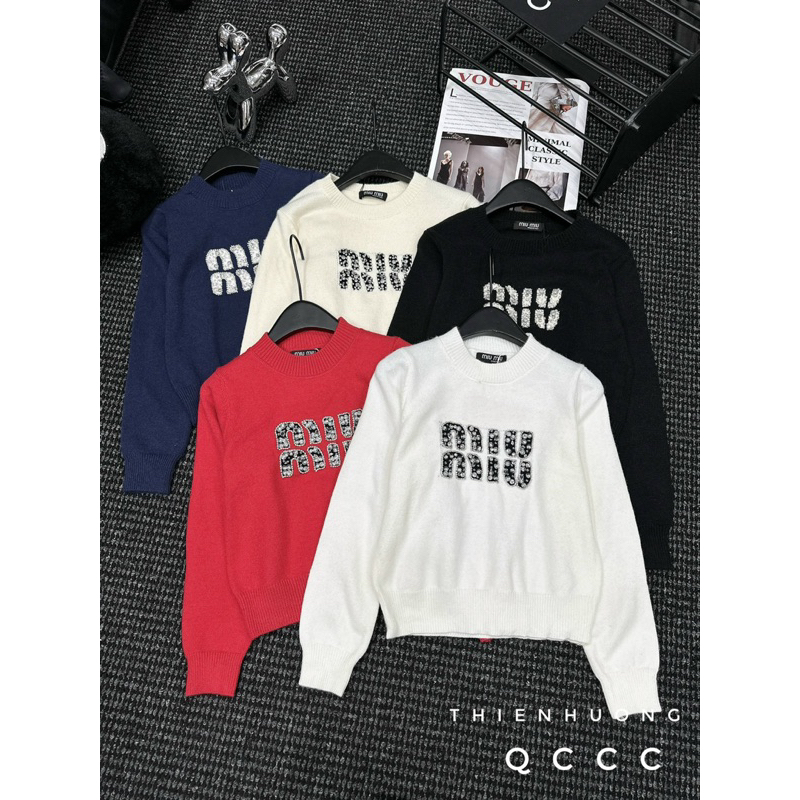 Áo Len Dài Tay Miuiu Đính Đá