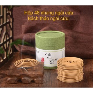 Nhang khoanh ngải cứu cao cấp 48 vòng, Nhang vòng hương Ngải cứu hương Trầm