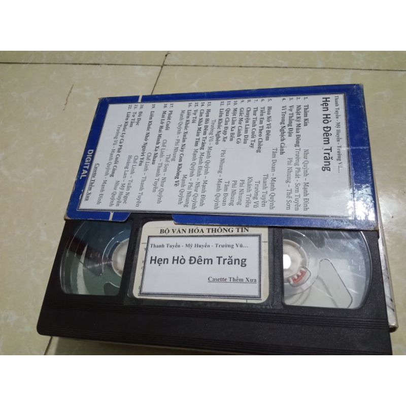 Băng video vhs cassette ca nhạc ntsc chủ đề hẹn hò đêm trăng