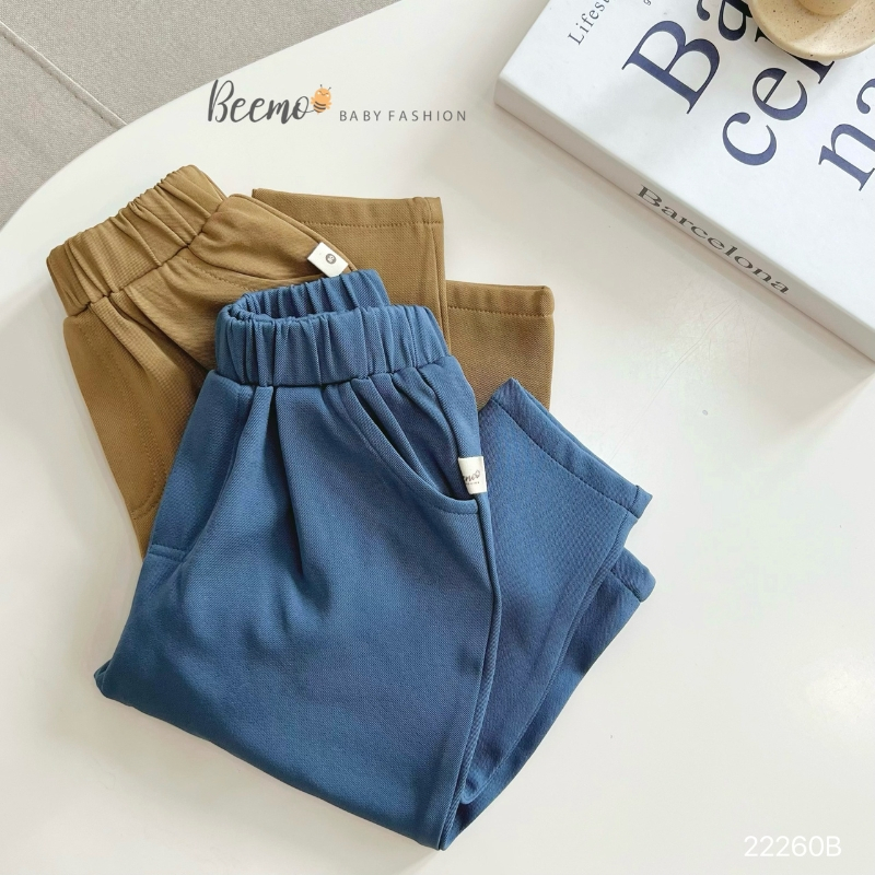 Bộ thu đông bé trai BEEMO B073 bộ vest gile phối cúc Hàn Quốc chất text chéo mềm mượt - PAPALEMON