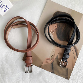 Thắt lưng da reverclothings đơn giản thanh lịch đen nâu square belt