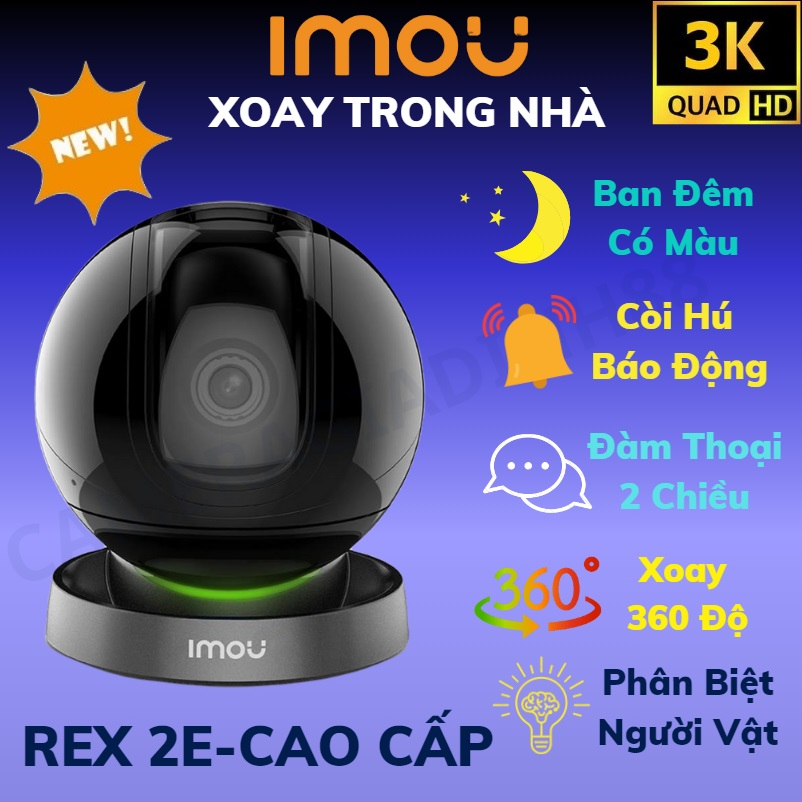 Camera WIFI Trong Nhà Xoay 360 REX 2E A26LP A46LP IMOU 1080P RANGER PRO DAHUA Chính Hãng 24TH