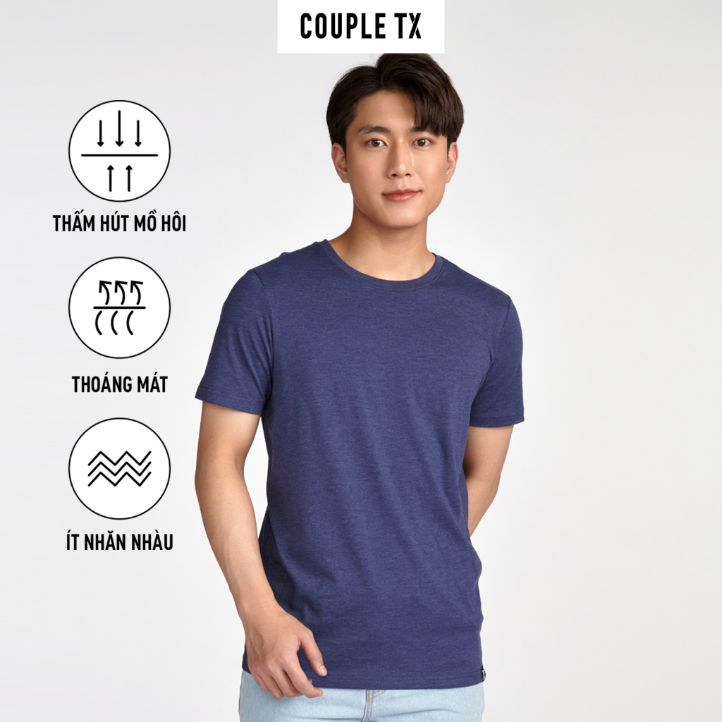 Áo Thun Cổ Tròn Basic Nam Couple TX