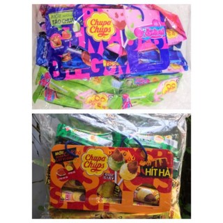 Kẹo Mút Chupa Chups Với Gum Thổi Big babol vs hít hà