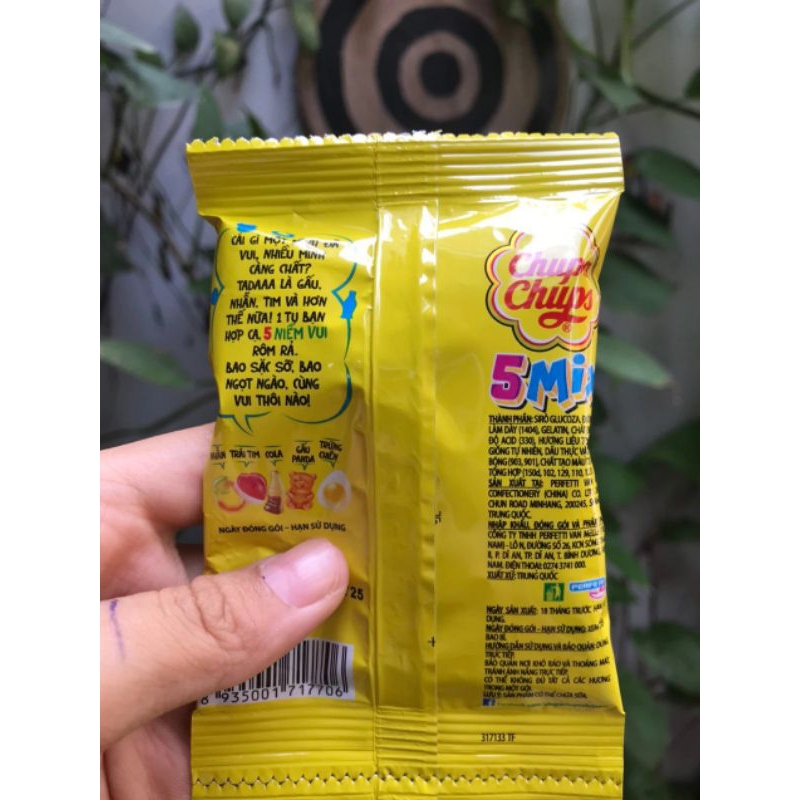 Kẹo Dẻo Hương Hỗn Hợp 5 Mix Chupa Chups 2dây 16 gói