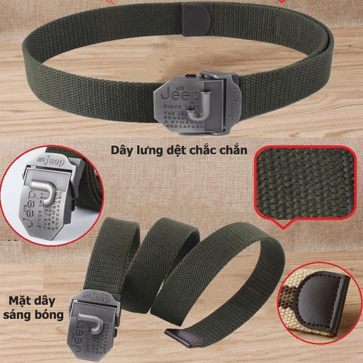 Thắt Lưng Nam Vải Bố, Dây Nịt Nam Vải Dù Khóa Chống Gỉ Siêu Bền Cao Cấp, Dây Lưng Dệt Từ Sợi Bông Thiên Nhiên Bền Chắc