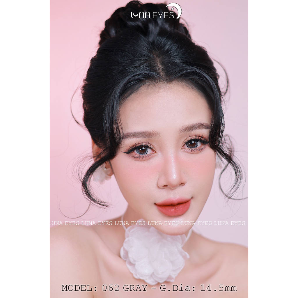 [1-day] Kính áp tròng LUNA EYES 062 Gray size to - lens 1 ngày