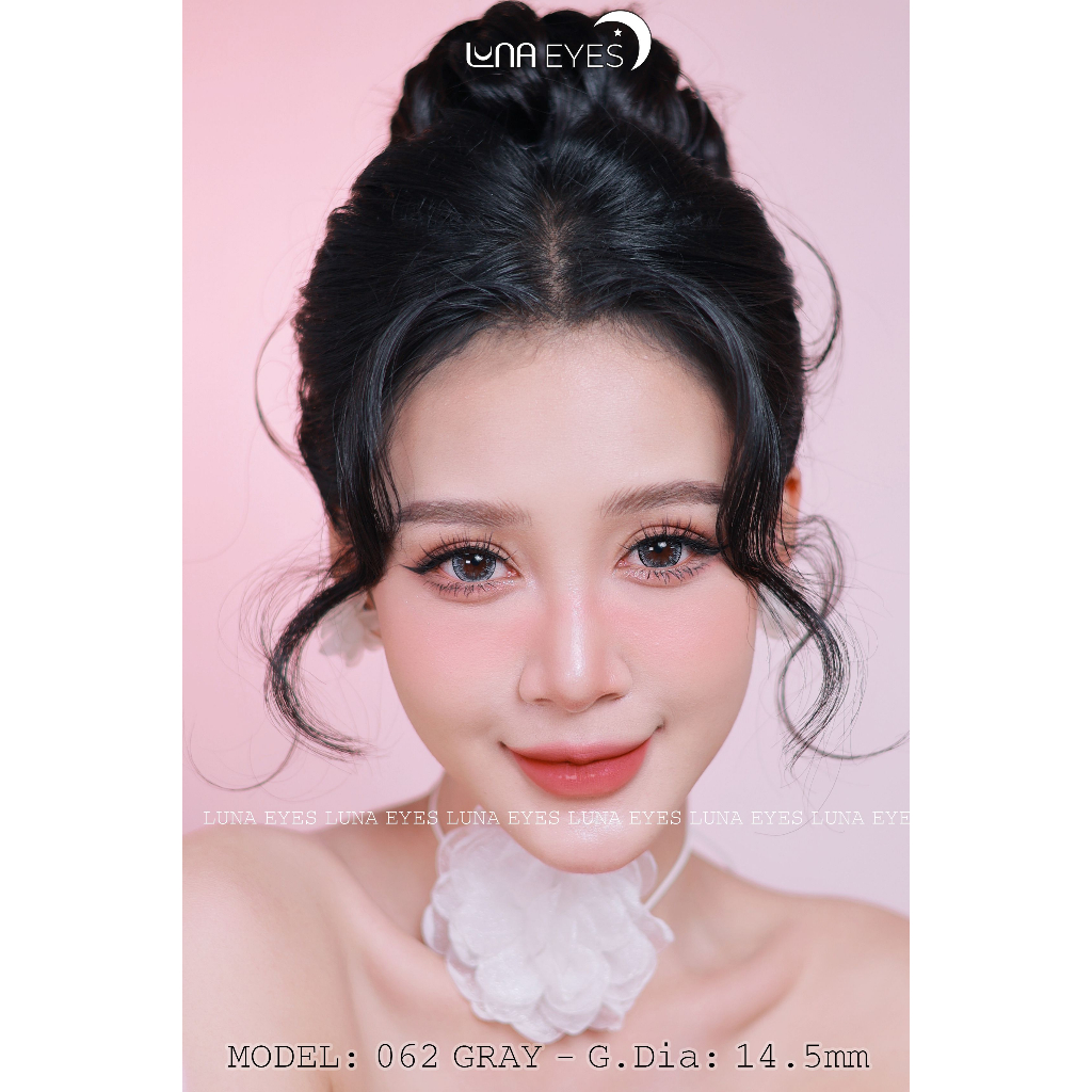 [1-day] Kính áp tròng LUNA EYES 062 Gray size to - lens 1 ngày