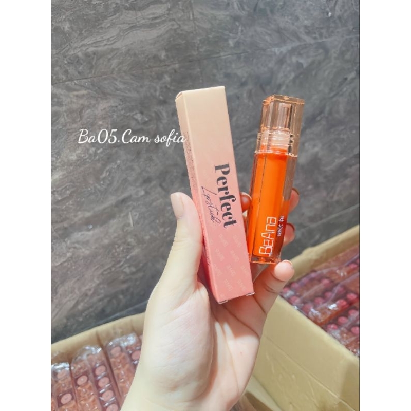 Son cam tươi, son màu cam tươi, son lì cam tươi, son kem lì lâu trôi, son kem chính hãng BeAna dòng son siêu lỳ