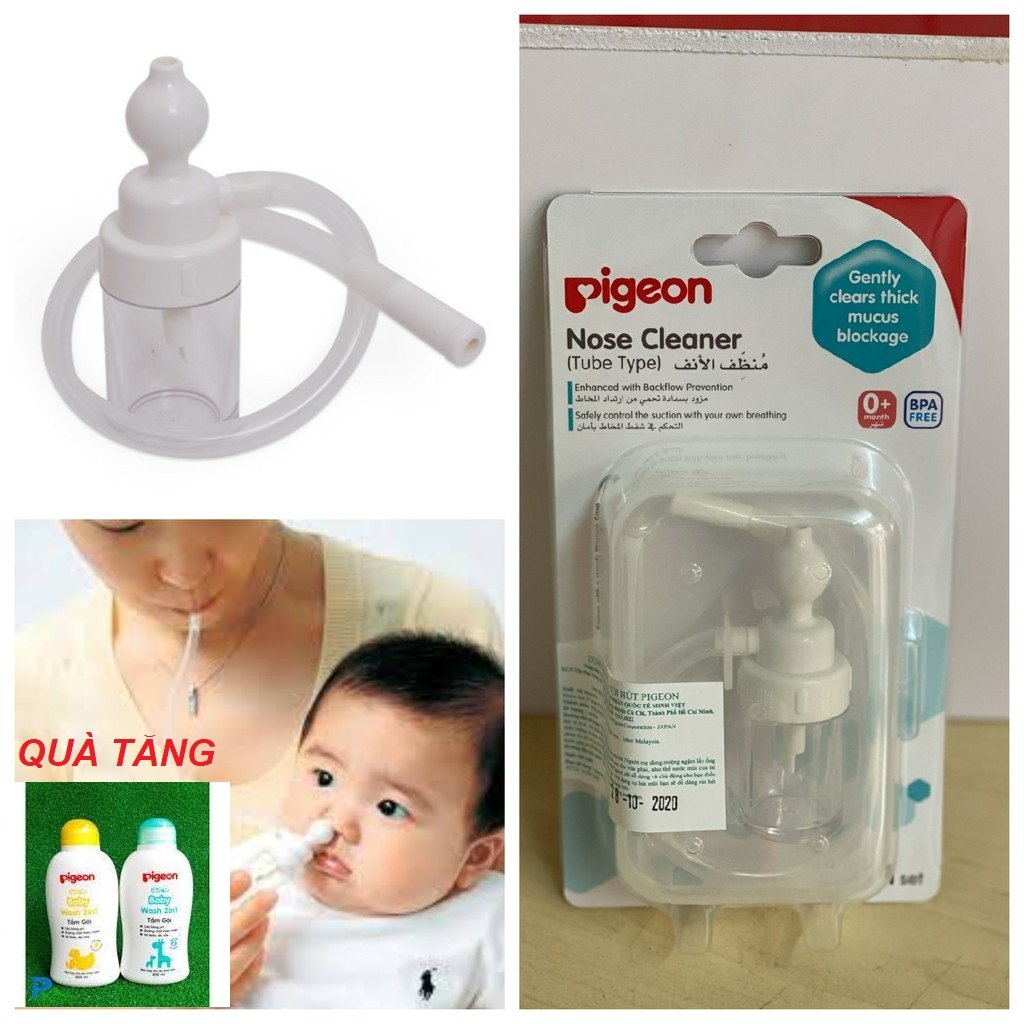 Hút mũi cho bé, Dụng cụ hút mũi vòi hút mũi pigeon