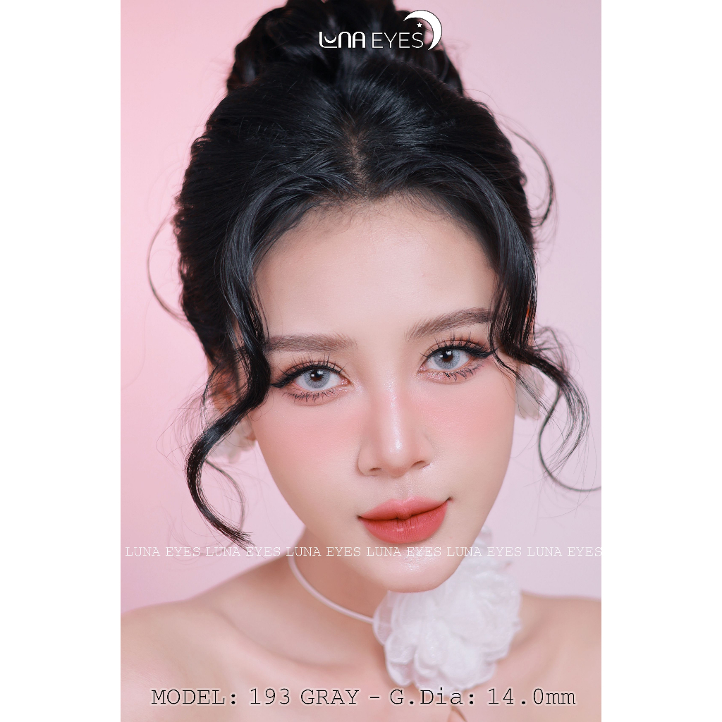 Kính áp tròng LUNA EYES 193 GRAY - Lens size nhỏ