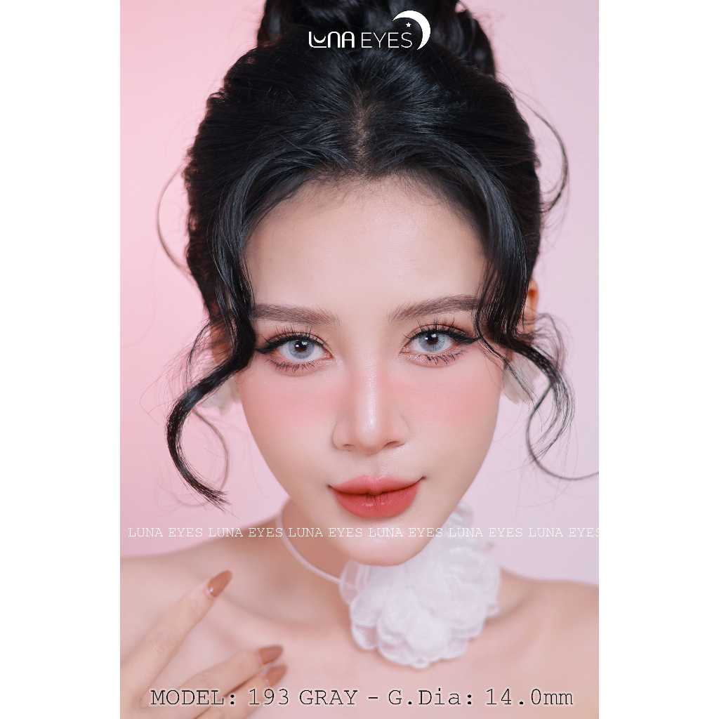 Kính áp tròng LUNA EYES 193 GRAY - Lens size nhỏ