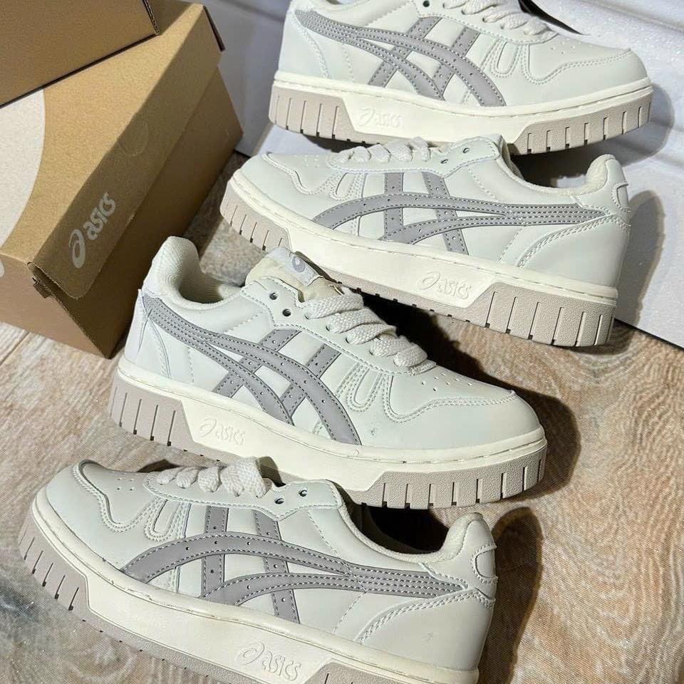 Giày Thể Thao Asics Court MZ Cream Black Gum