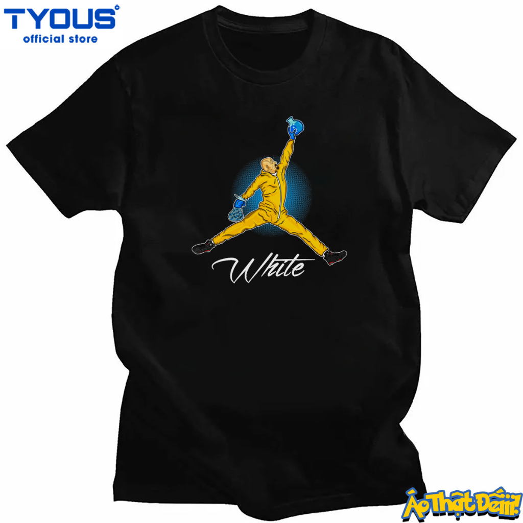 Áo Thun Breaking Bad - Thầy Bạch nâng bình Đá xanh 100% Cotton/230gsm | Áo Thật Đếiii! x TYOUS