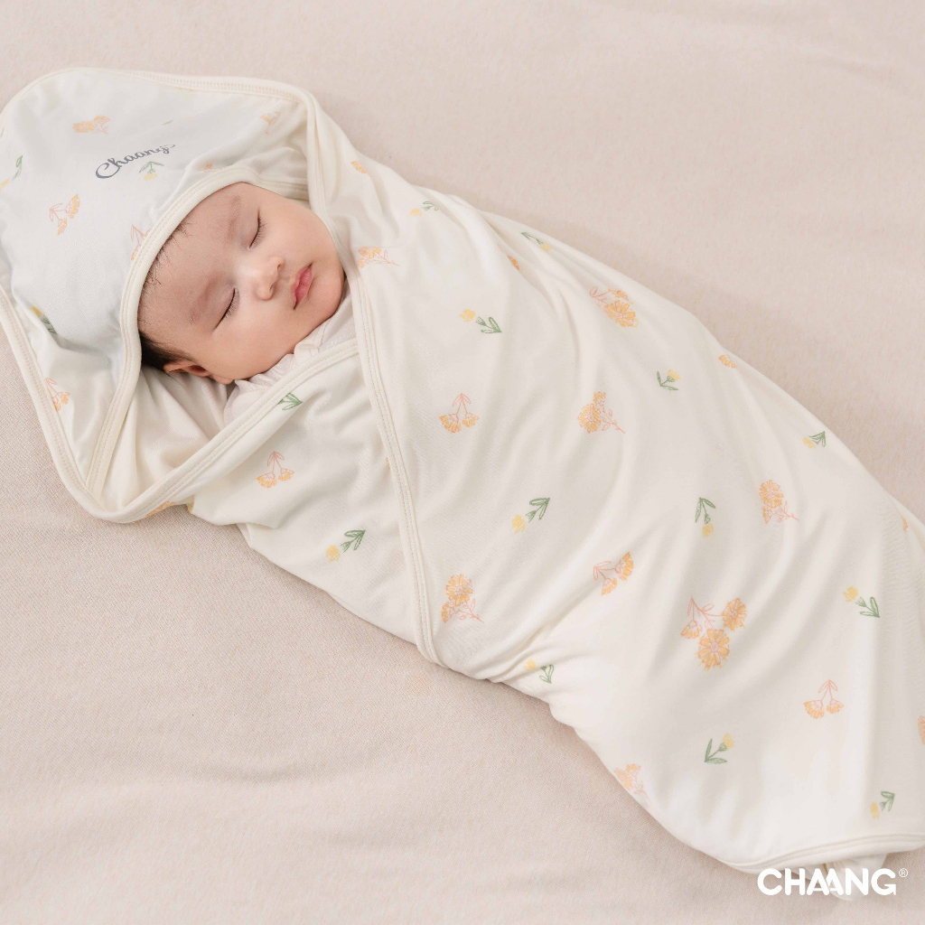 Chăn ủ, quấn kén cotton Chaang Treasure cho bé sơ sinh AW23