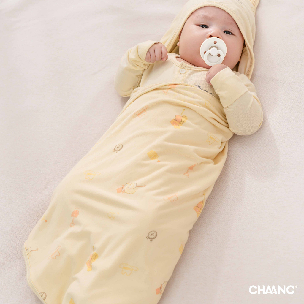 Chăn ủ, quấn kén cotton Chaang Treasure cho bé sơ sinh AW23