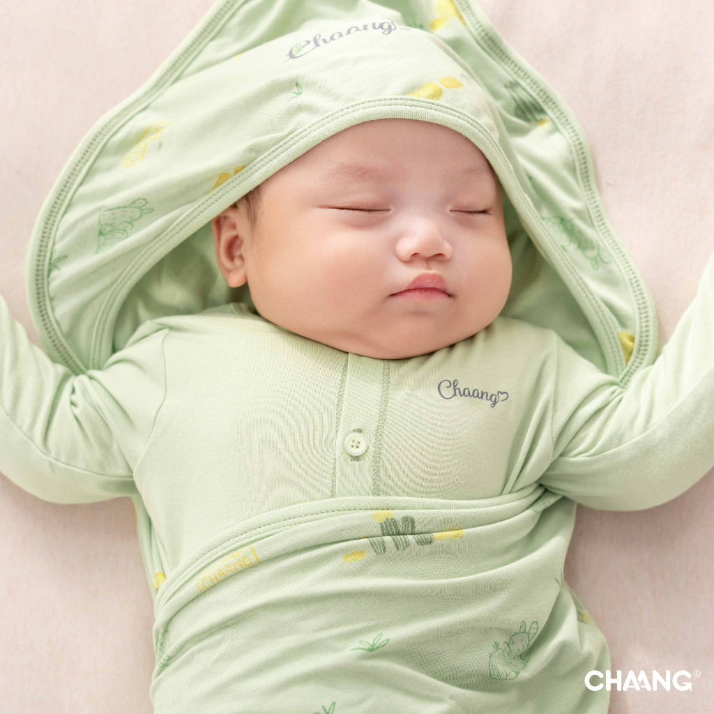 Chăn ủ, quấn kén cotton Chaang Treasure cho bé sơ sinh AW23